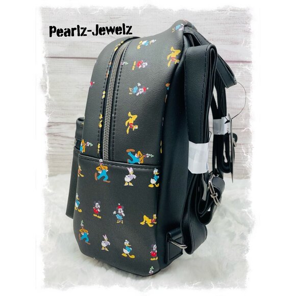 Not Loungefly Disney The Sensational Six Mickey Mouse Black Mini Backpack NWT main image 3